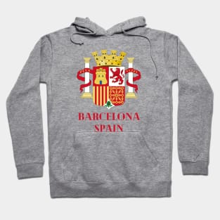 Barcelona Spain. Gift Ideas For The Spanish Travel Enthusiast. Hoodie